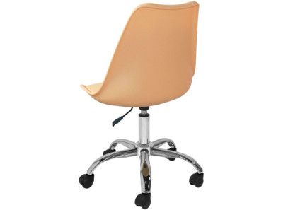 Silla de oficina de polipropileno color beige