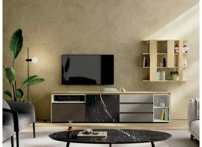 Salón moderno con mueble TV