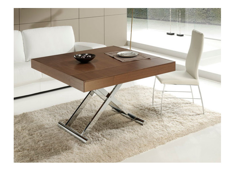 Mesa de comedor elevable y extensible