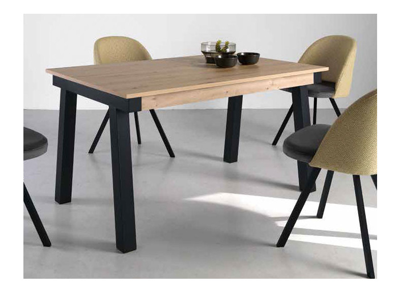 Mesa industrial extensible para comedor