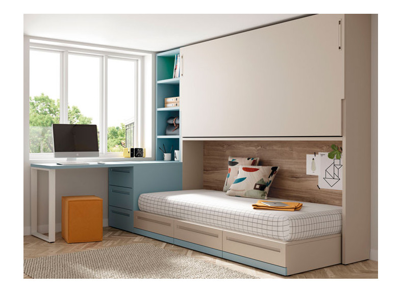 Cama Abatible Juvenil 13 en Muebles Intermobel