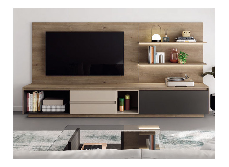 Mueble tv con estanteria