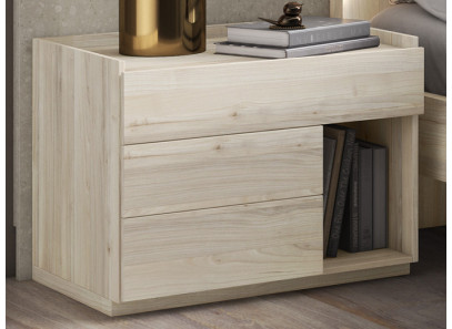 Mesita de noche de madera de estilo moderno en Muebles Intermobel