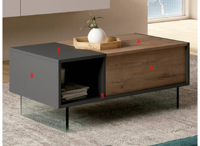 Mesa de centro con compartimentos para salón