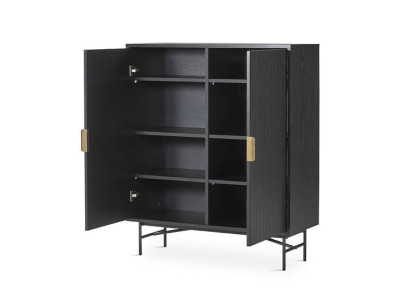 Mueble auxiliar para salón negro