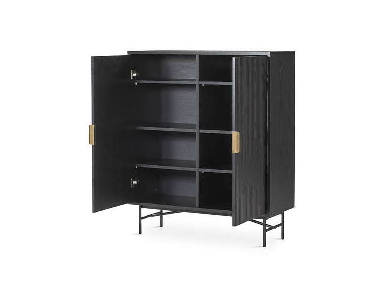 Mueble auxiliar para salón negro