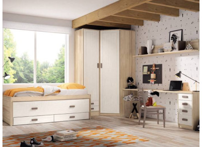 Muebles de dormitorio juvenil madera maciza - Tienda de Muebles en Valencia