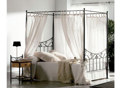 Cama con dosel de forja en Valencia - Muebles Intermobel