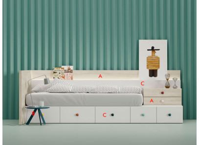 Cama modular juvenil barata